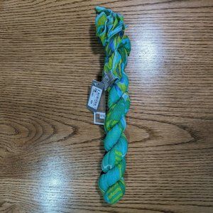 NWT New JC Penny JCP Blue Green Patterned Scarf Lightweight Knit Spring Gift